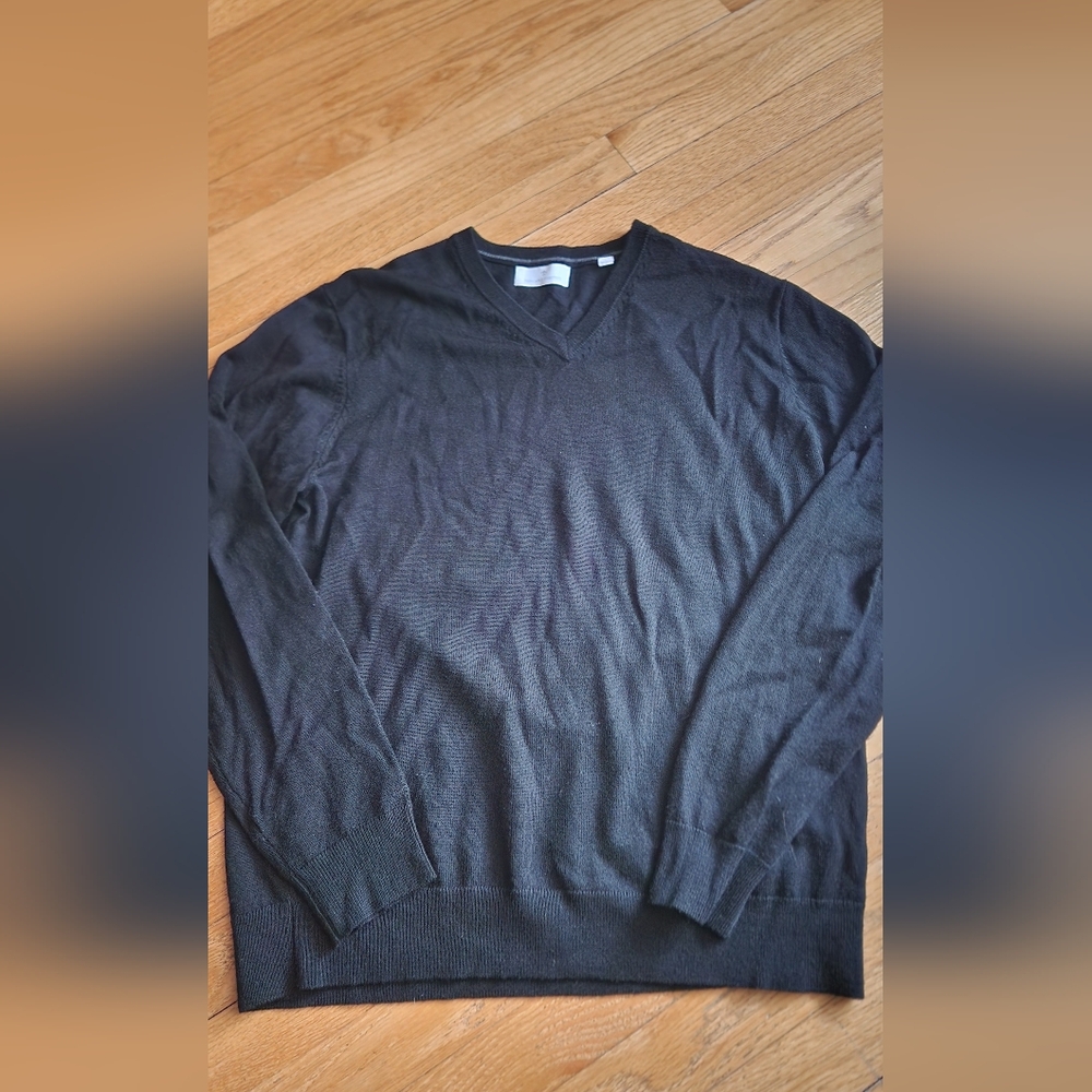 Mens 100% merino wool sweater  by Toscano Firenze size L